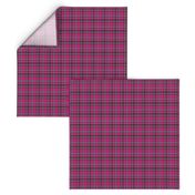 Fuchsia tartan plaid 2x2