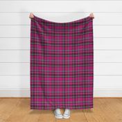 Fuchsia tartan plaid 8x8