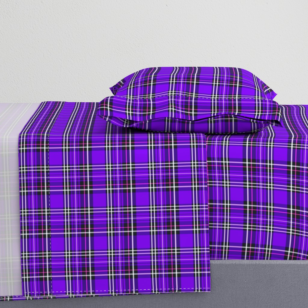 purple tartan plaid 4x4