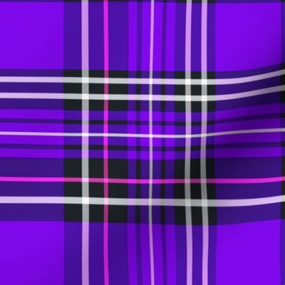 purple tartan plaid 6x6
