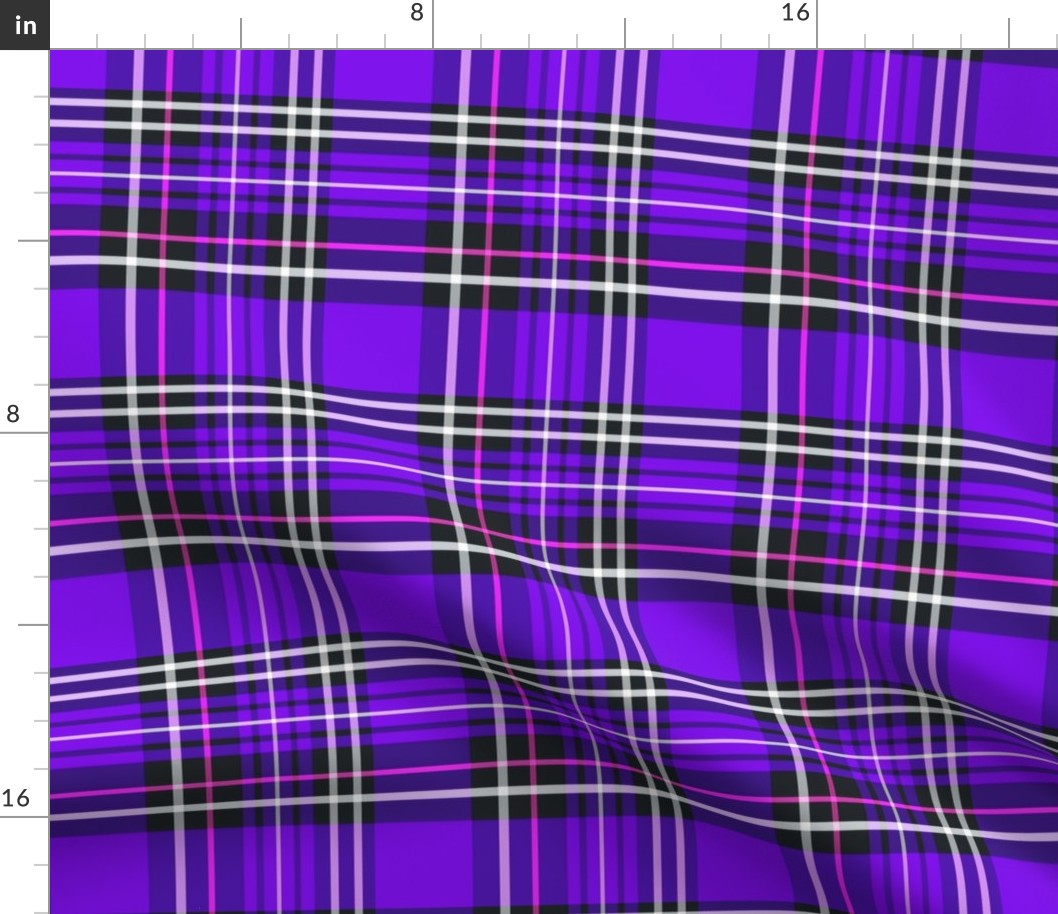 purple tartan plaid 6x6