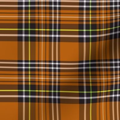 pumpkin tartan plaid 4x4