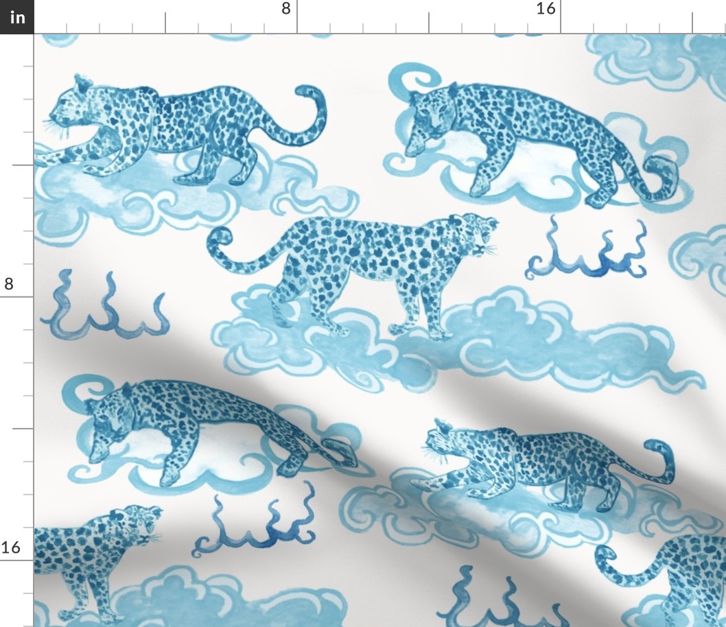 Leopard Clouds aqua