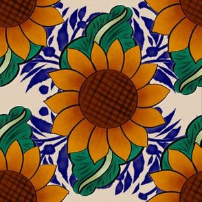 Sunflower Talavera Tiles