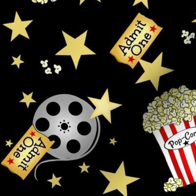 VIP Movie Night / Theater Popcorn  lg.  Toss 