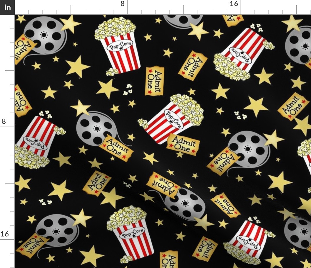 VIP Movie Night / Theater Popcorn  lg.  Toss 