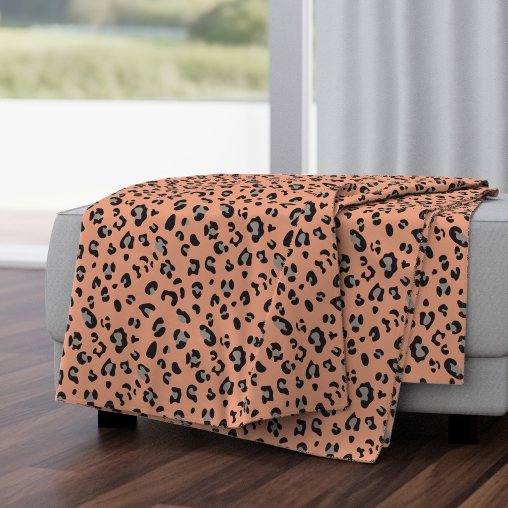 africa africa - leopard print - pink black taupe