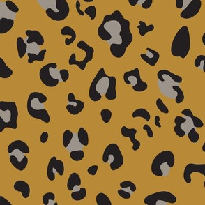 africa africa - leopard print - gold black taupe