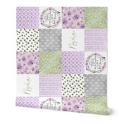 Nana - Wholecloth Cheater Quilt - Rotated