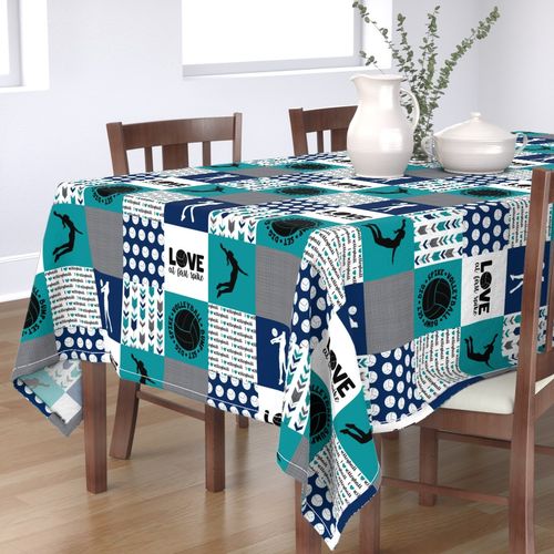 Volleyball//Love at first spike - Wholecloth Cheater Quilt 