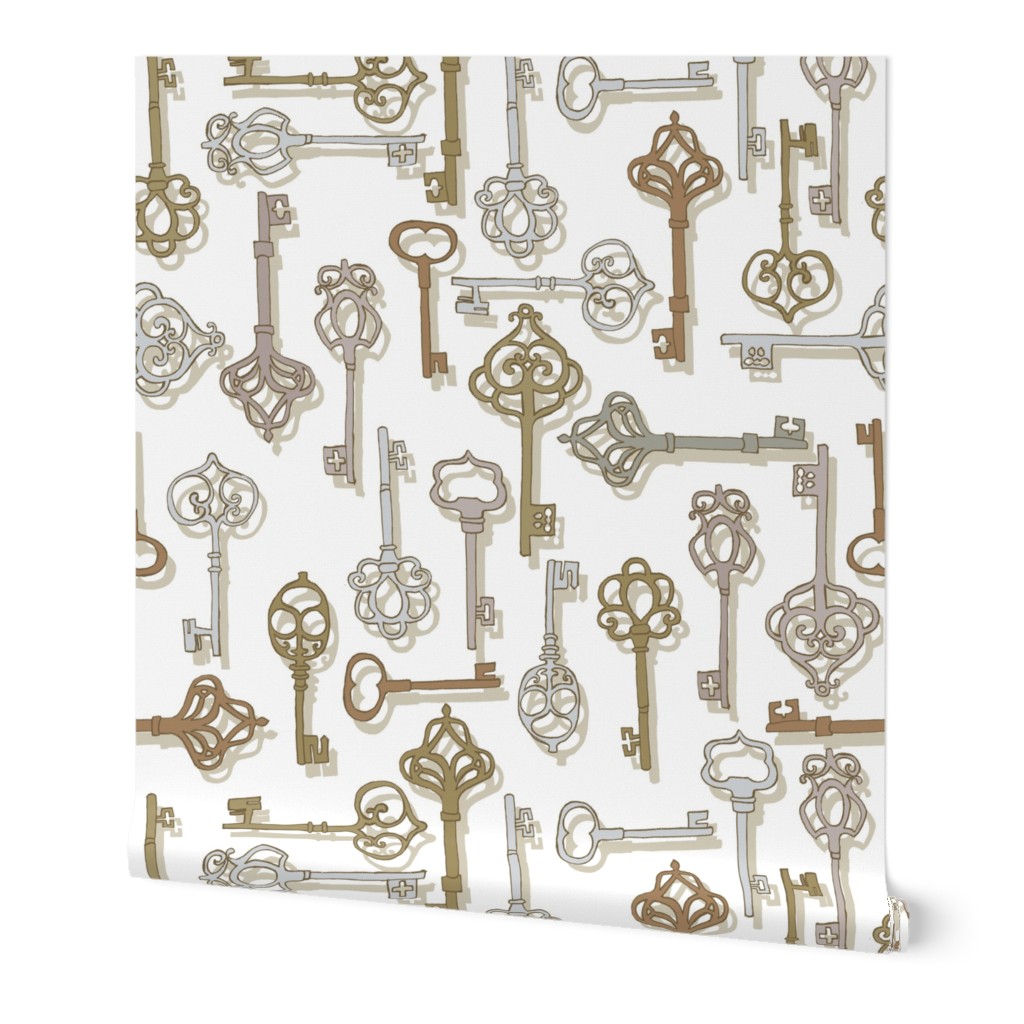 Antique Keys {White/Shadow}