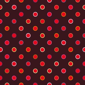 Chocolate brown polka dot modern classic pattern