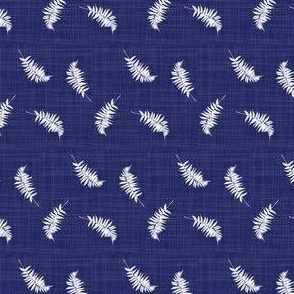 fern on navy texture