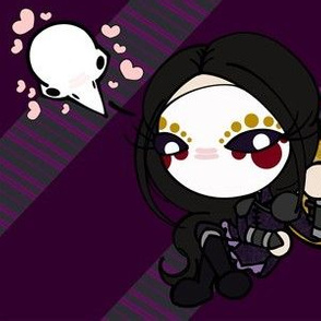 chibi raven queen w background (large)