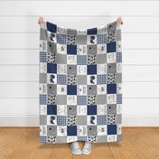 Farm//Love you till the cows come home//I will always love ewe// - wholecloth cheater quilt - Rotated