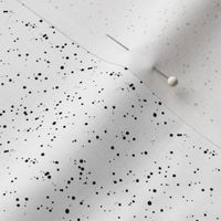 8" Black Dots White Background