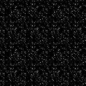 8" White Dots Black Background
