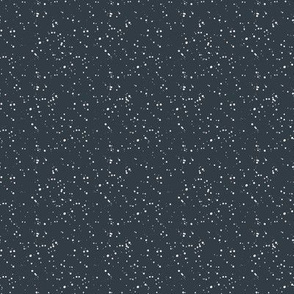 8" White Dots Dark Steel Blue Background