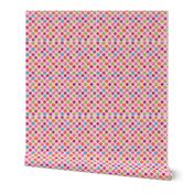 Chalk DOTS pink POLKA dots Paris Bebe Fabrics