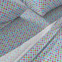 Chalk DOTS aqua POLKA dots