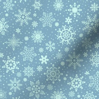 snowflakes - dark blue