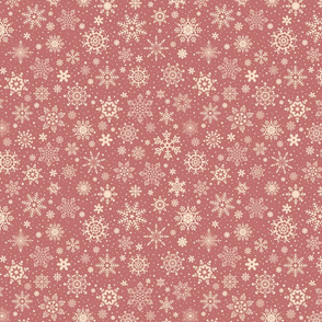 snowflakes - red