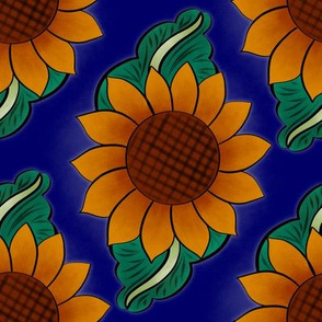 Blue Sunflower Talavera