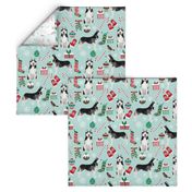 LARGE - husky christmas fabric cute husky design best husky fabrics siberian huskies cute dogs