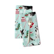 LARGE - husky christmas fabric cute husky design best husky fabrics siberian huskies cute dogs