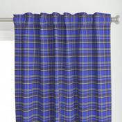 Faded blue tartan plaid 4x4