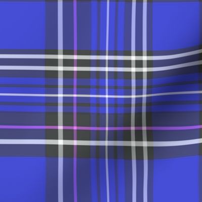 Faded blue tartan plaid 6x6