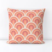 Peach Fuzz Art Deco Waves