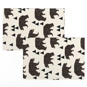 XLARGE - geometric bear // x-large print large print triangle bear in cream