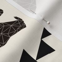 XLARGE - geometric bear // x-large print large print triangle bear in cream