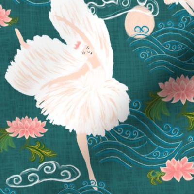 Swan lake - chinoiserie style