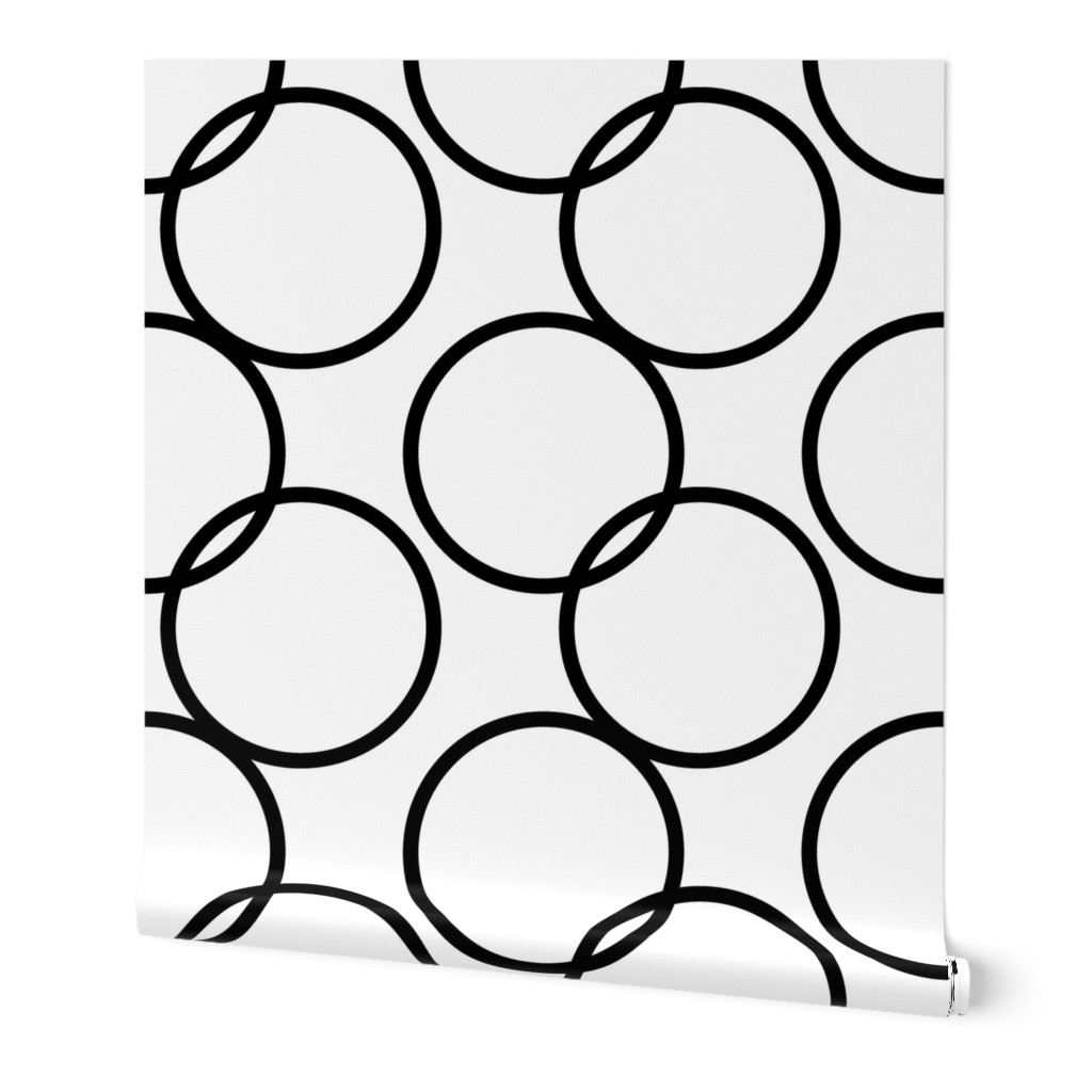 Large Scale Black and White Circles