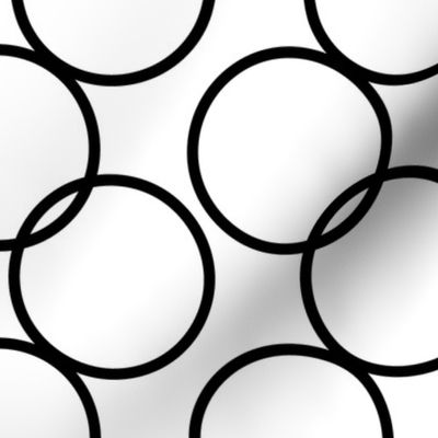 Large Scale Black and White Circles