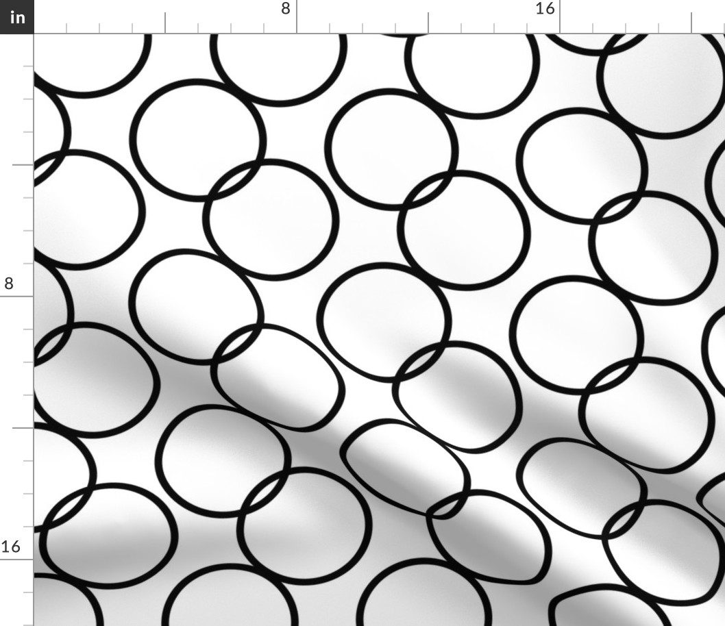 Large Scale Black and White Circles