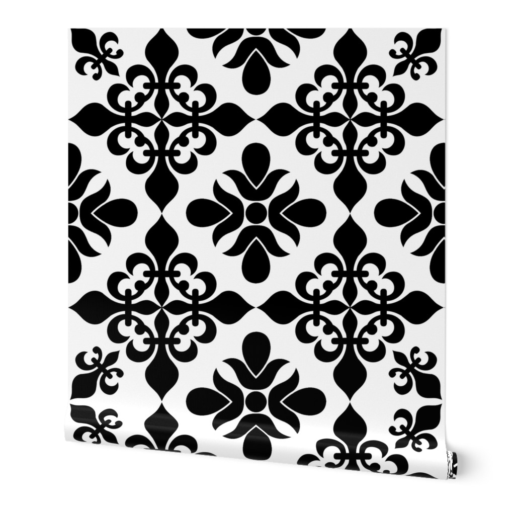 French Black & White Tile - XLG