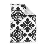 French Black & White Tile - XLG