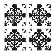 French Black & White Tile - XLG
