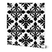 French Black & White Tile - XLG