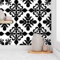 French Black & White Tile - XLG