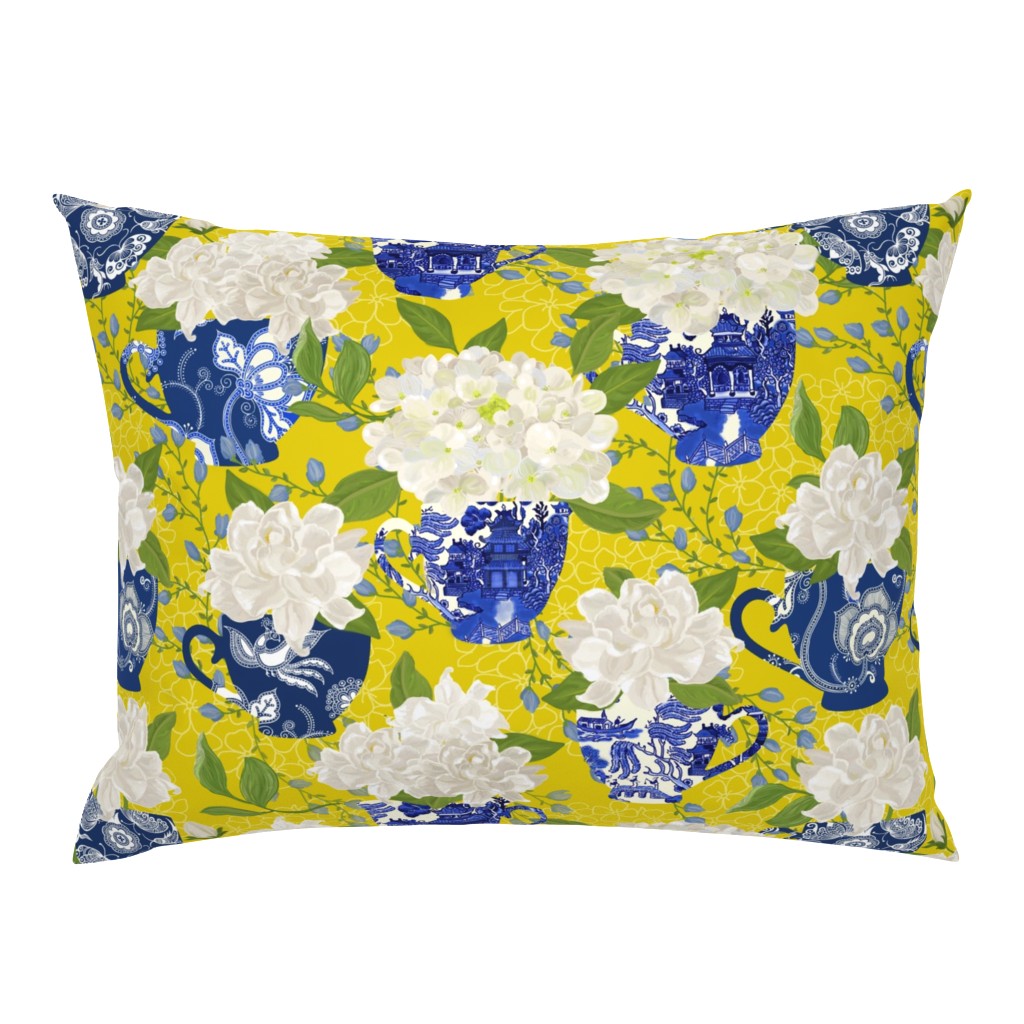 BLUE WILLOW CHINOISERIE YELLOW