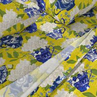 BLUE WILLOW CHINOISERIE YELLOW