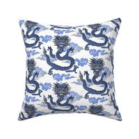 Dragon/blue white/large scale