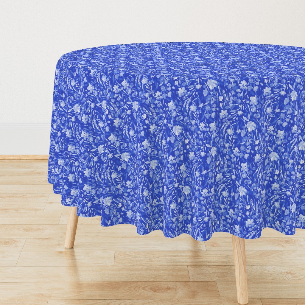 upside floral cobalt