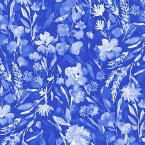 upside floral cobalt