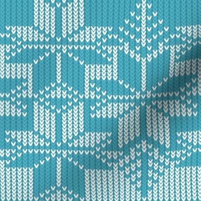 Fair isle knit - teal