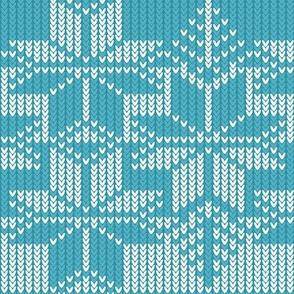 Fair isle knit - teal